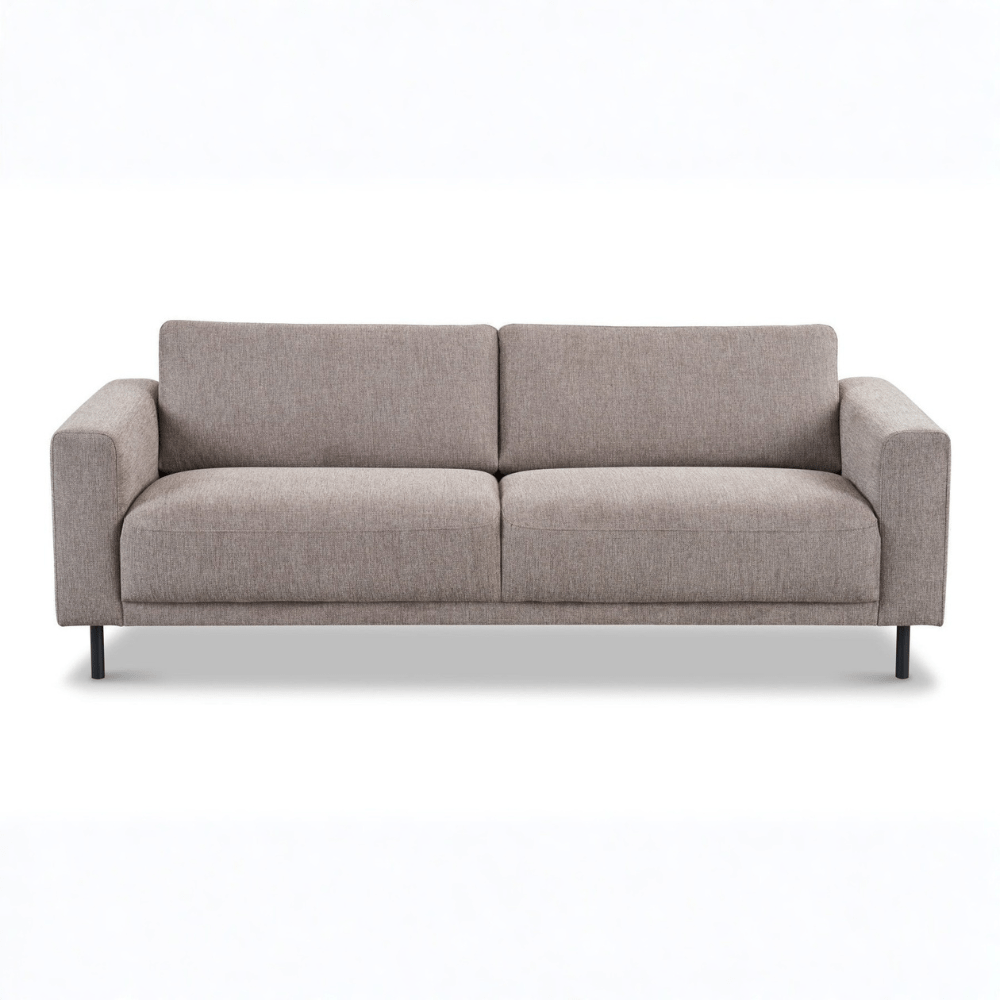 Modernes 3-Sitzer-Sofa Taupe Stoff Aniko 213x90x78 cm