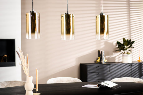 Hängelampe Celia Glas Gold