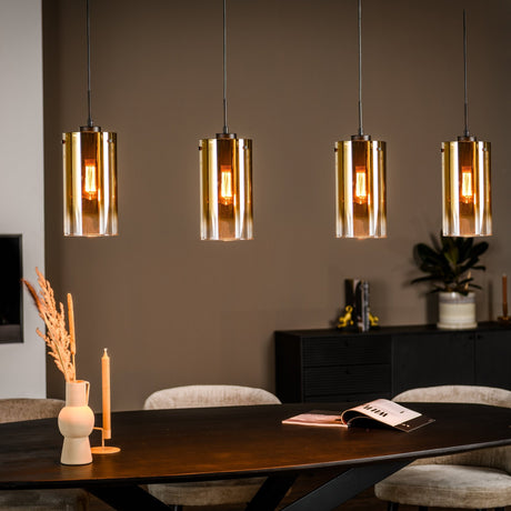 Hängelampe Celia Glas Gold