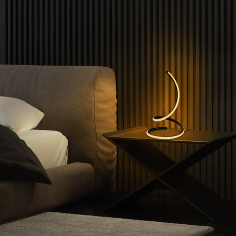 Tischlampe Schwarz Metall Nightstrike