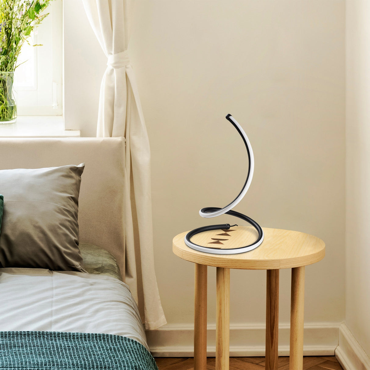 Tischlampe Schwarz Metall Nightstrike