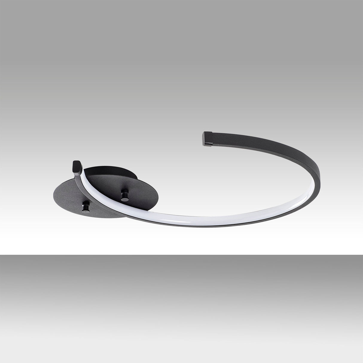 Deckenlampe Schwarz Metall Lunaris