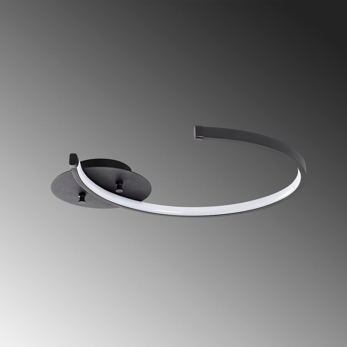 Deckenlampe Schwarz Metall Lunaris