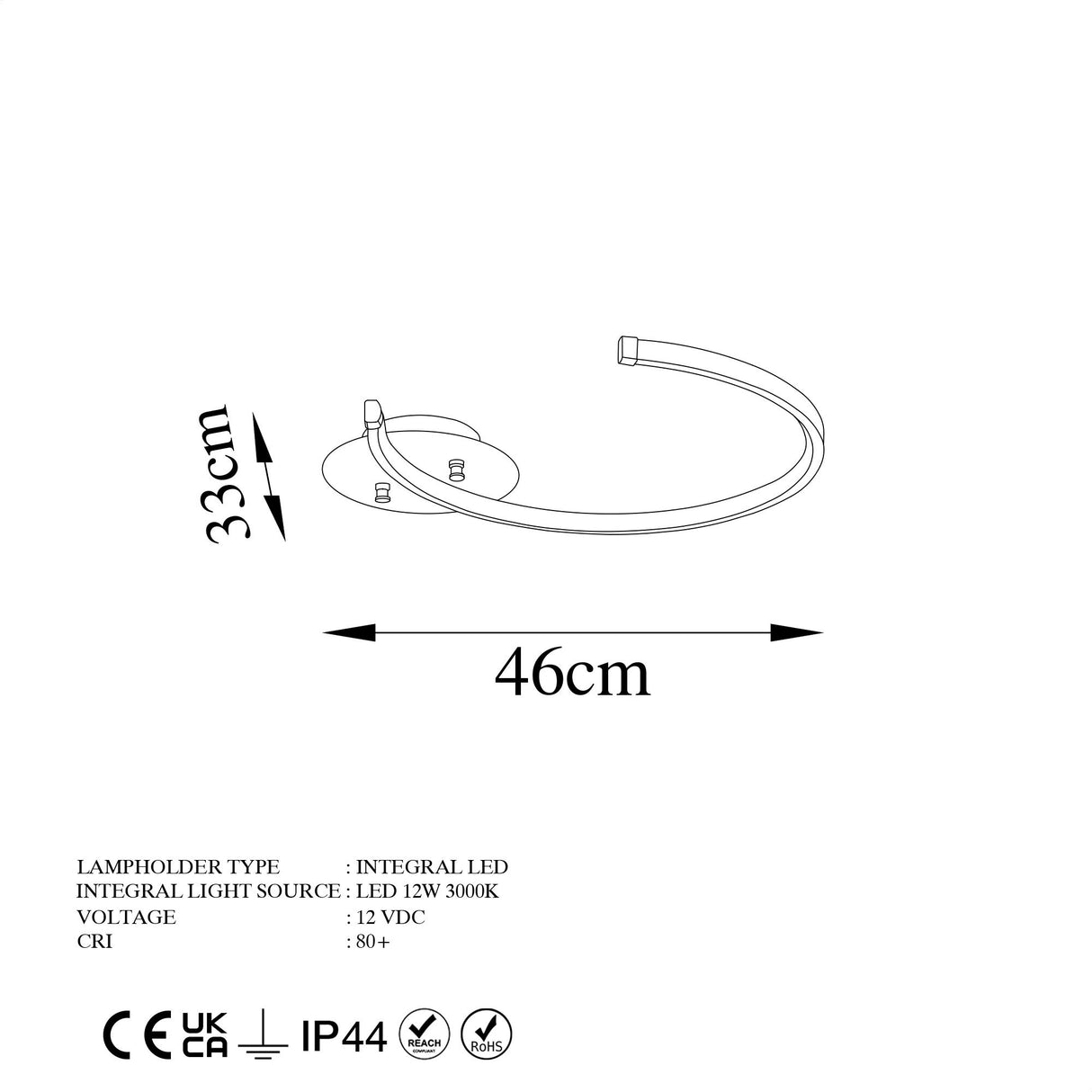 Deckenlampe Schwarz Metall Lunaris