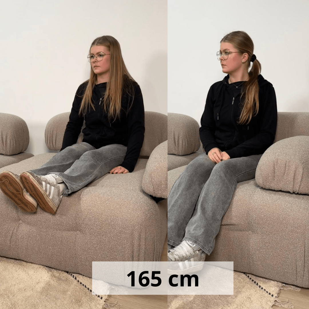 Modulare Bank 2-Sitzer Doeblo Beige