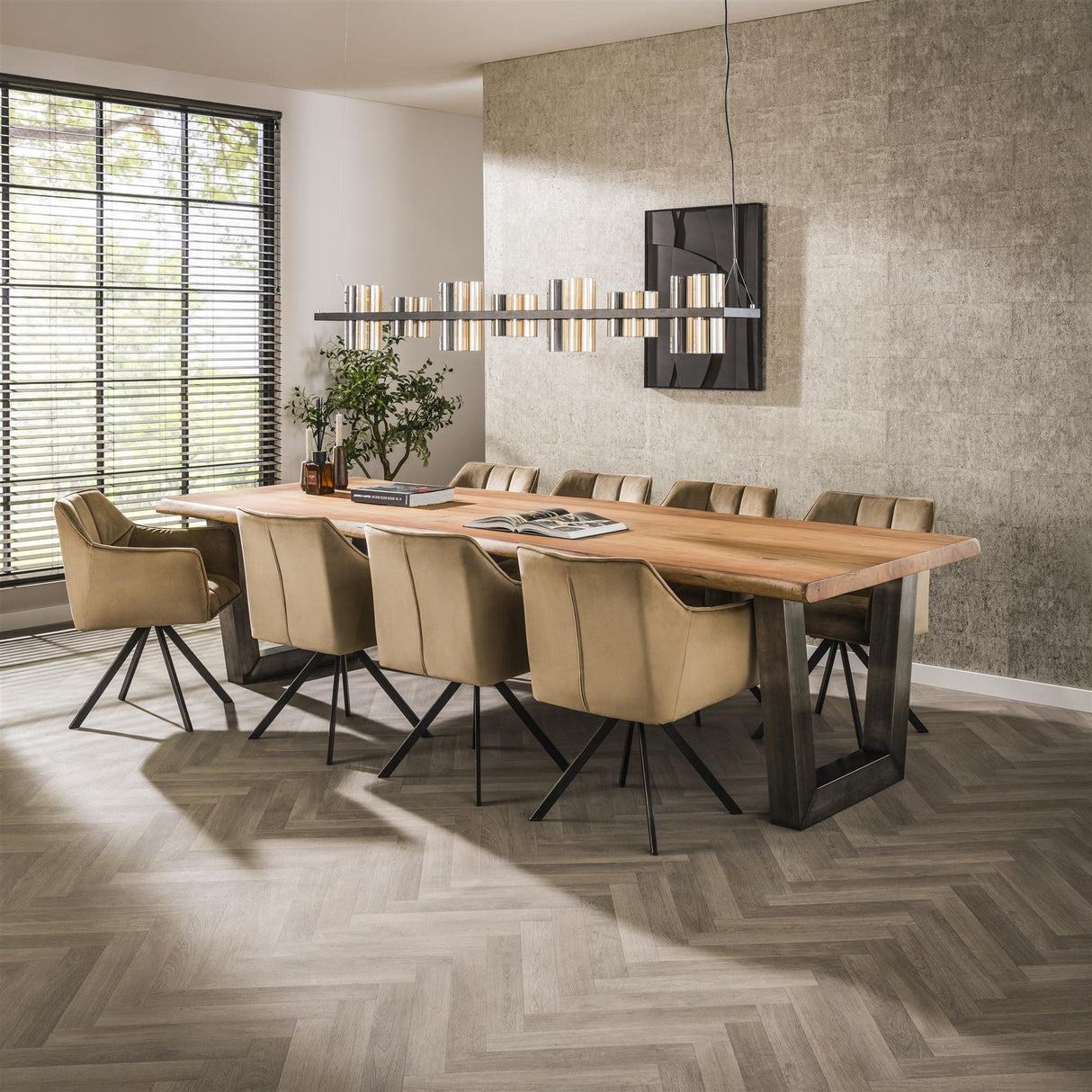 Industrial Tree Rumpf Esstisch Tristan Akazienholz 300x100