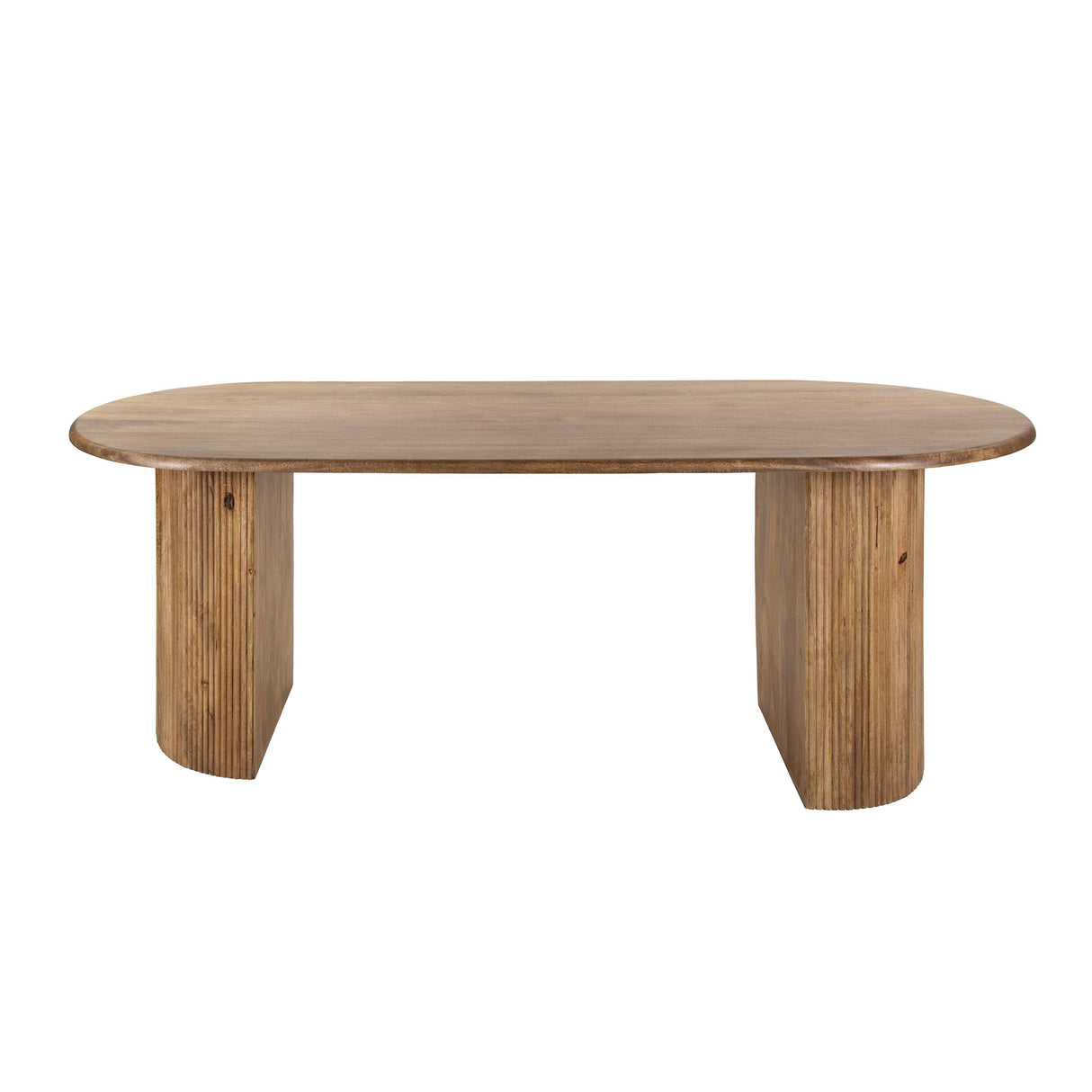 Esstisch Oval Mangoholz Maria 215x90 cm