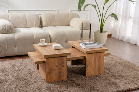 Couchtisch Natur Kieferlook Melamin Rebellion