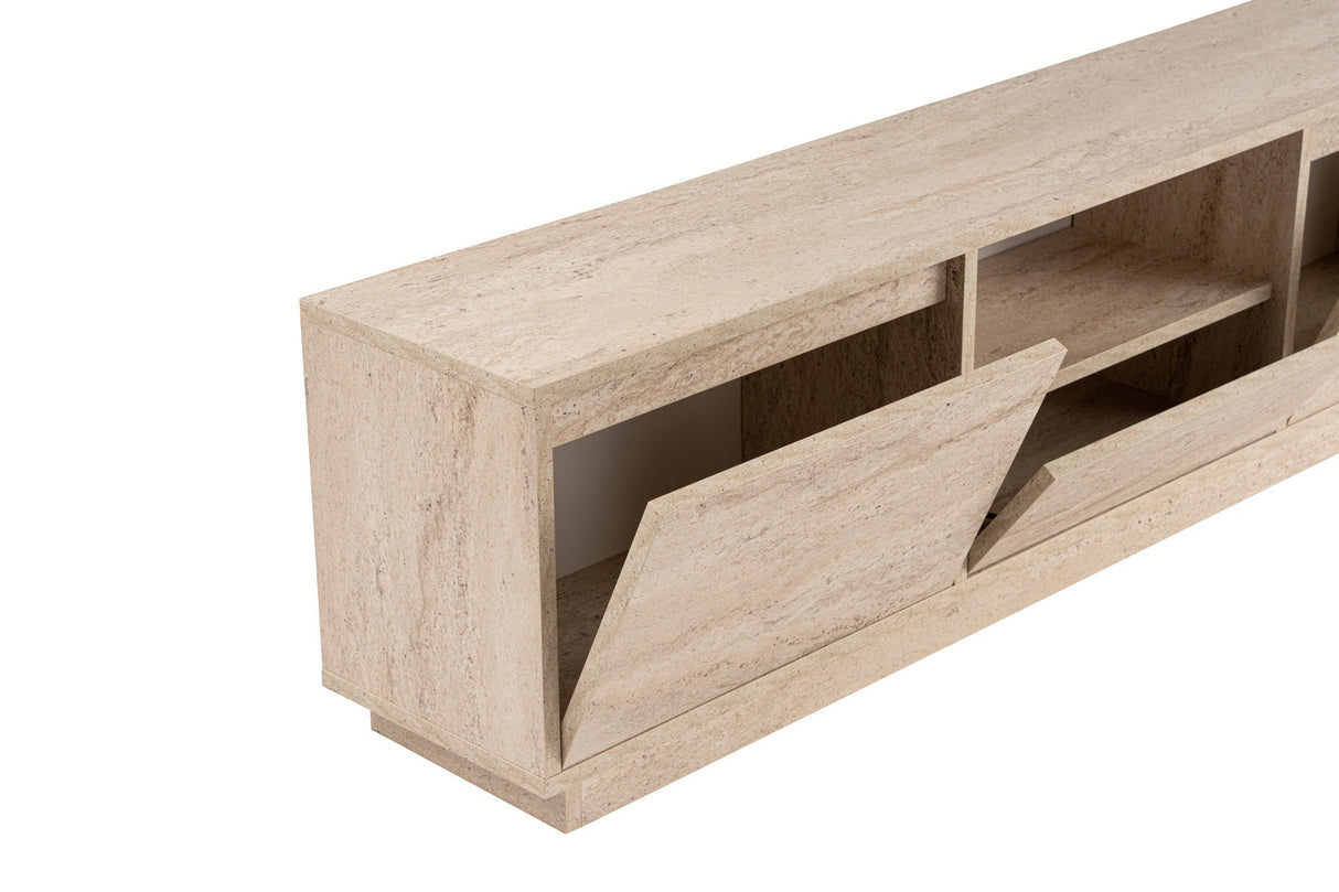 TV Möbel Beige Melamin Flare 42x160x29,5 cm