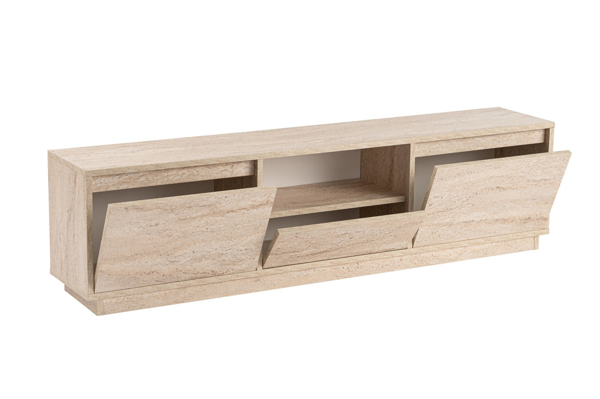 TV Möbel Beige Melamin Flare 42x160x29,5 cm