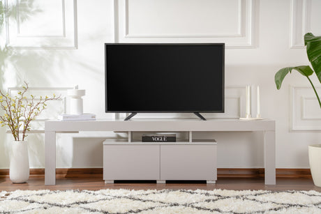 TV Möbel Grau Melamin Vertex 50x180x31,3 cm