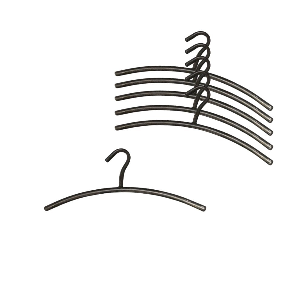 Garderobenbügel 6er Set Metall Schwarz