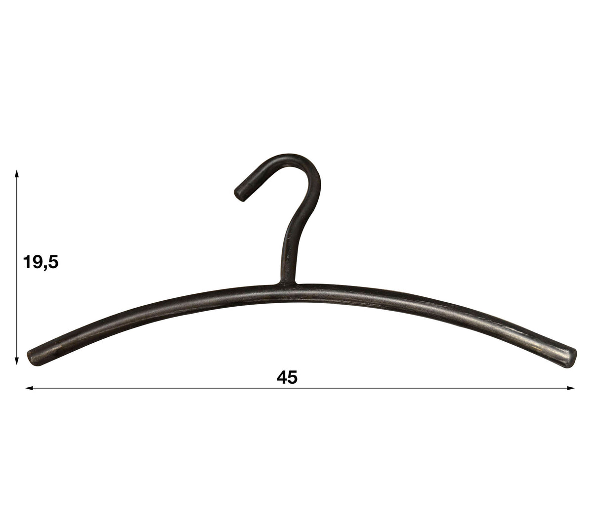 Garderobenbügel 6er Set Metall Schwarz