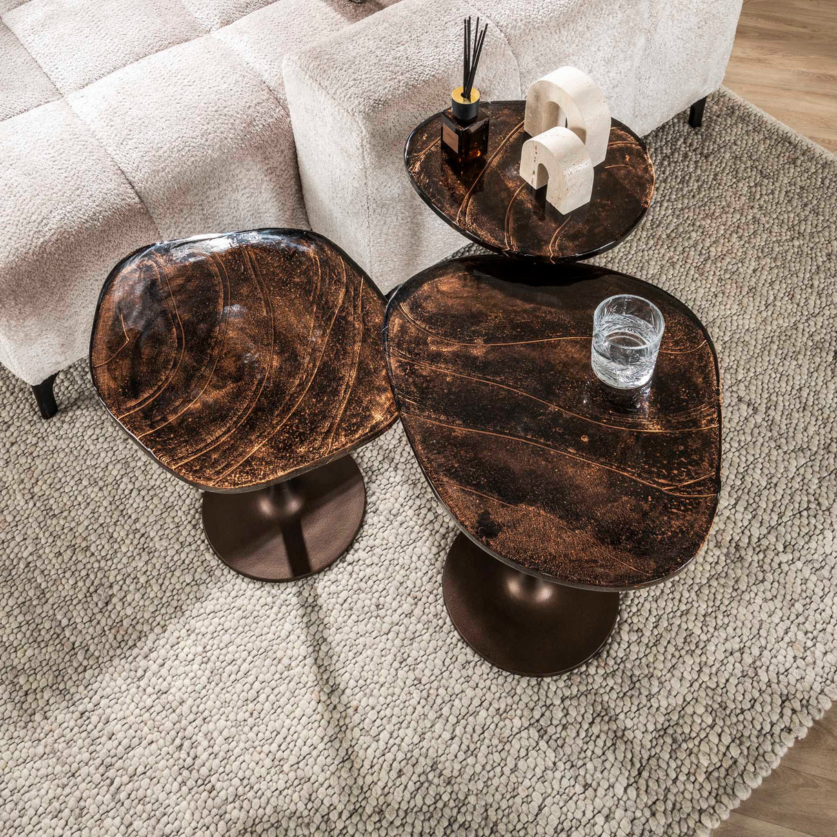 Beistelltisch Vigo - Antikes Kupfer 60 cm