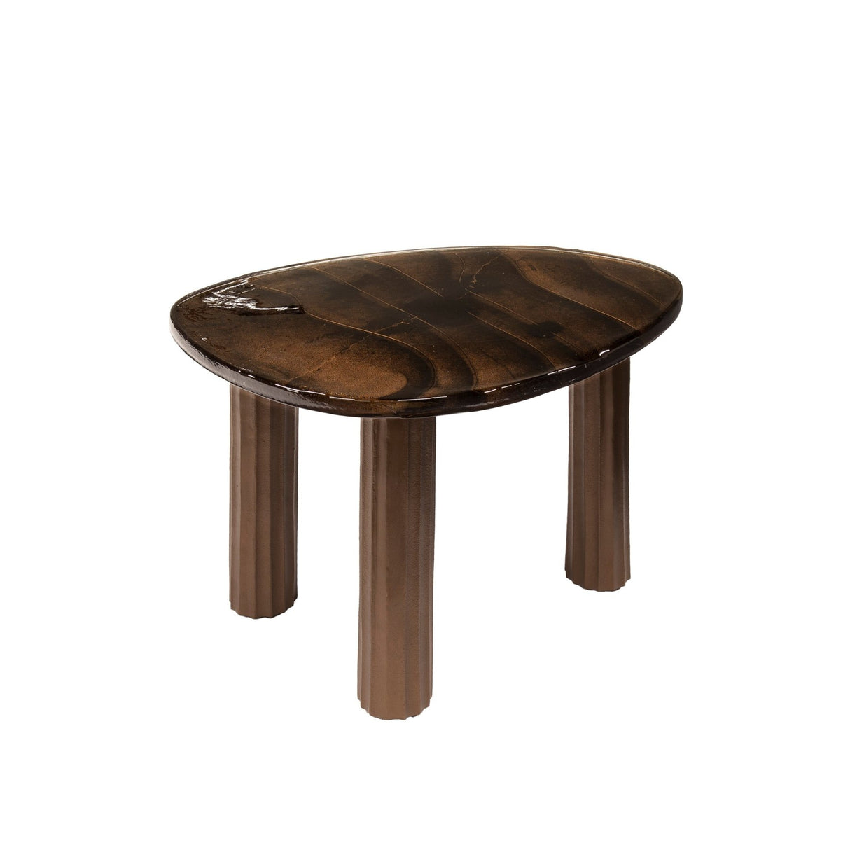 Couchtisch Aura M Antik Kupfer 62x45 cm