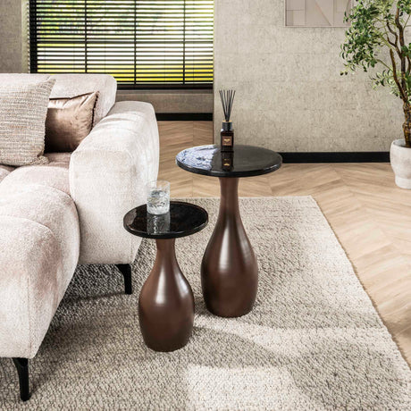 Beistelltisch Nova Antikes Kupfer Tropfen 60 cm