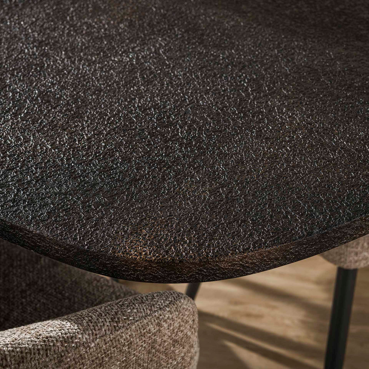 Esstisch Jax Dänisch Oval 180 cm - Grau Metallic