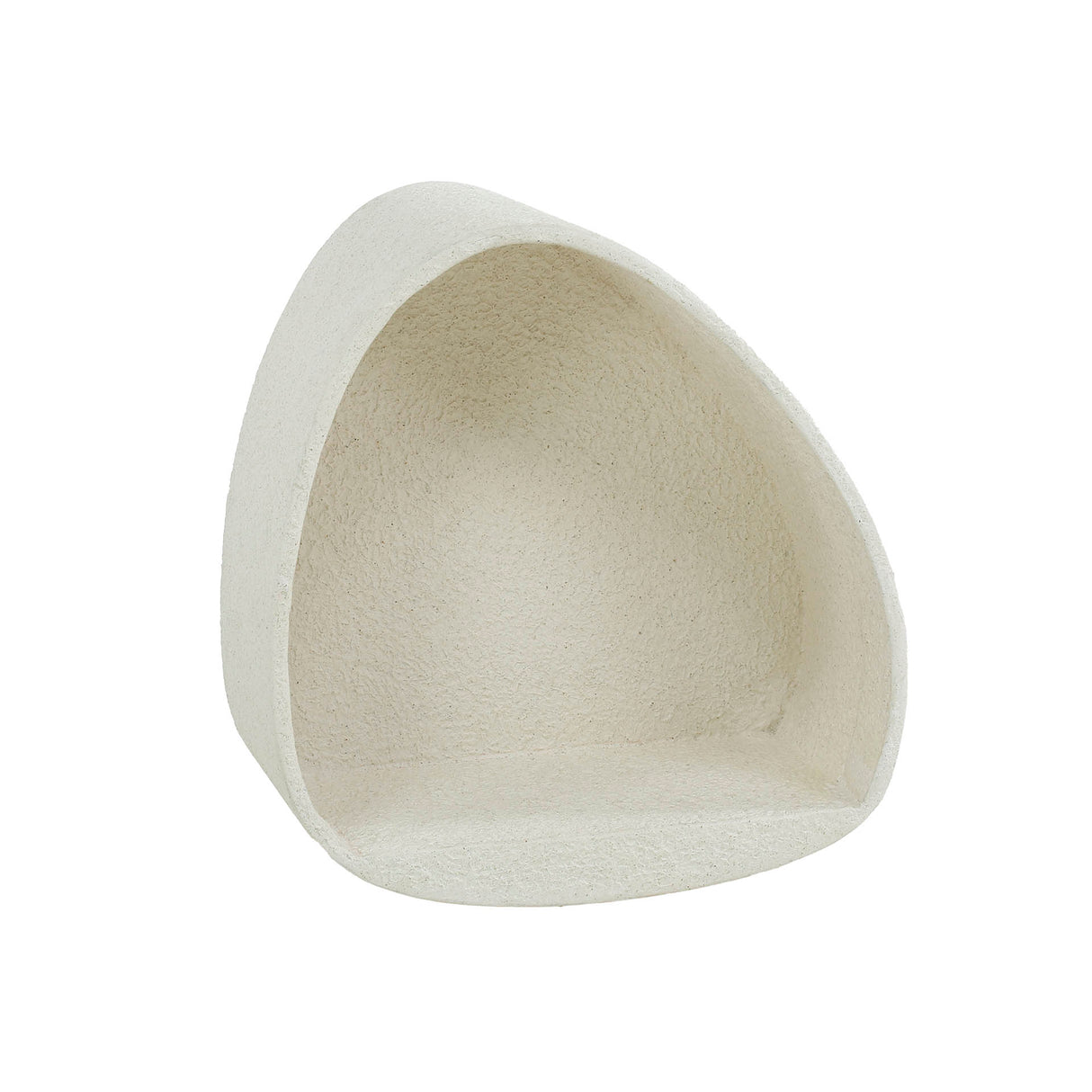 Wandregal Zaya aus dreieckigem Marmorverbundstoff