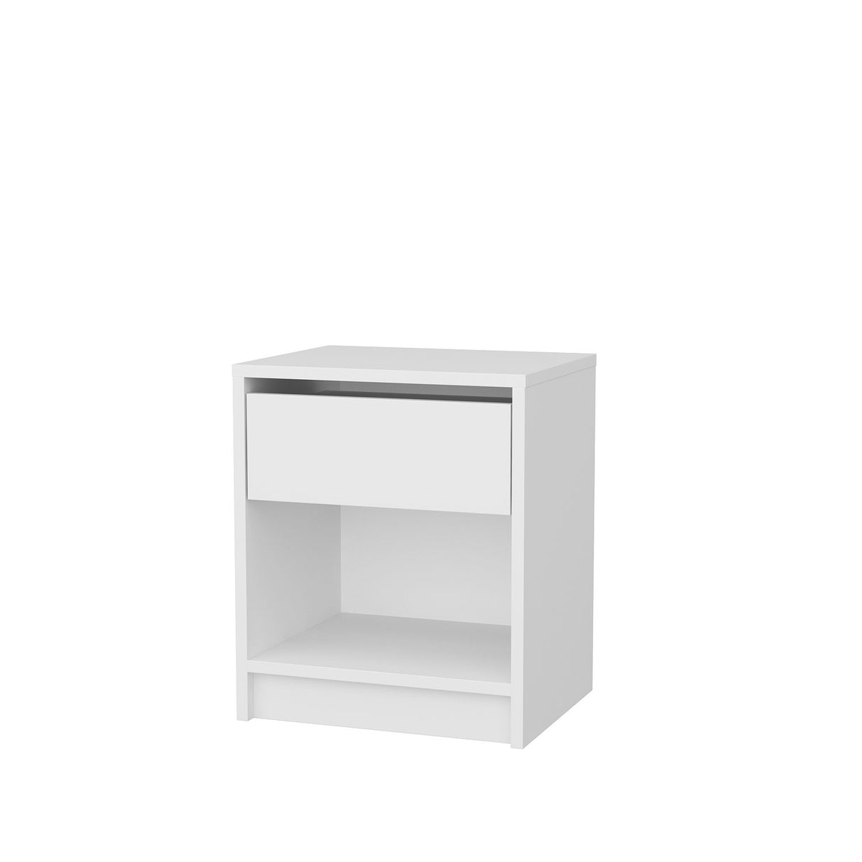 Sheridan Nachttisch weiß 44,6 cm Melaminbeschichteter Holzverbundstoff