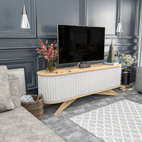 TV -Möbelgeschäfte Sapphire White Melamin 180x60x43 cm