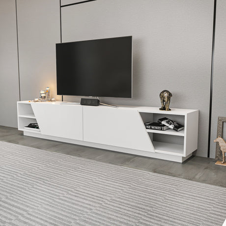 TV -Möbel Rhodes White Melamin 240x47.4x37.1 cm