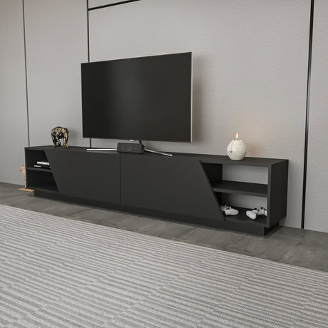 TV -Möbel Rhodes Anthrazit Melamin 240x47.4x37.1 cm