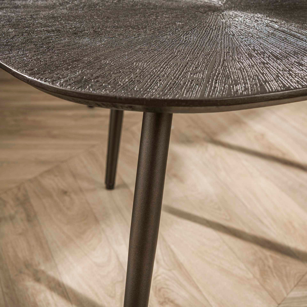 Couchtisch-Set Jax Organisch Bronze Dunkelbraun (2 Stück)