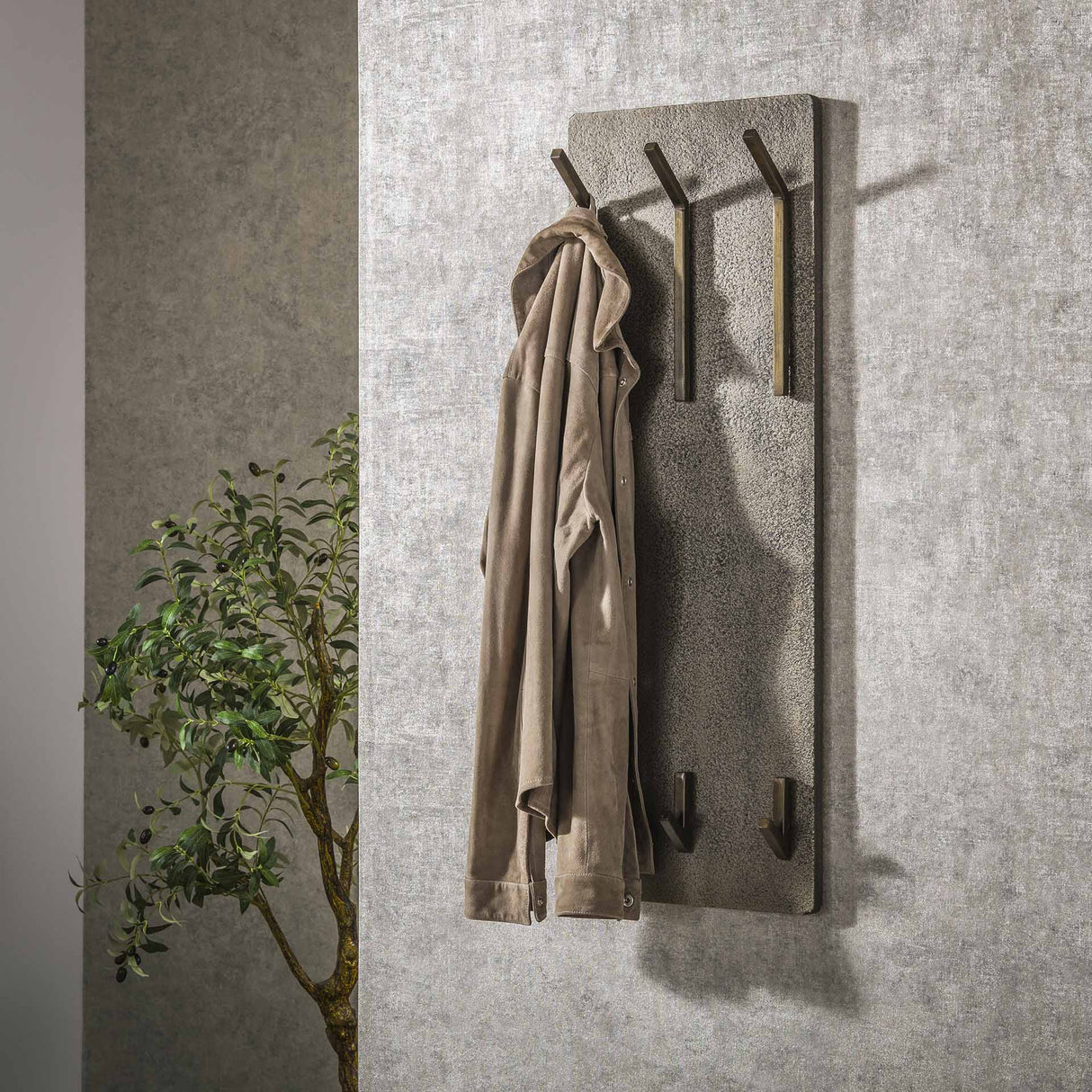 Garderobenständer Ferre 6-Haken - Metall Antik Bronze