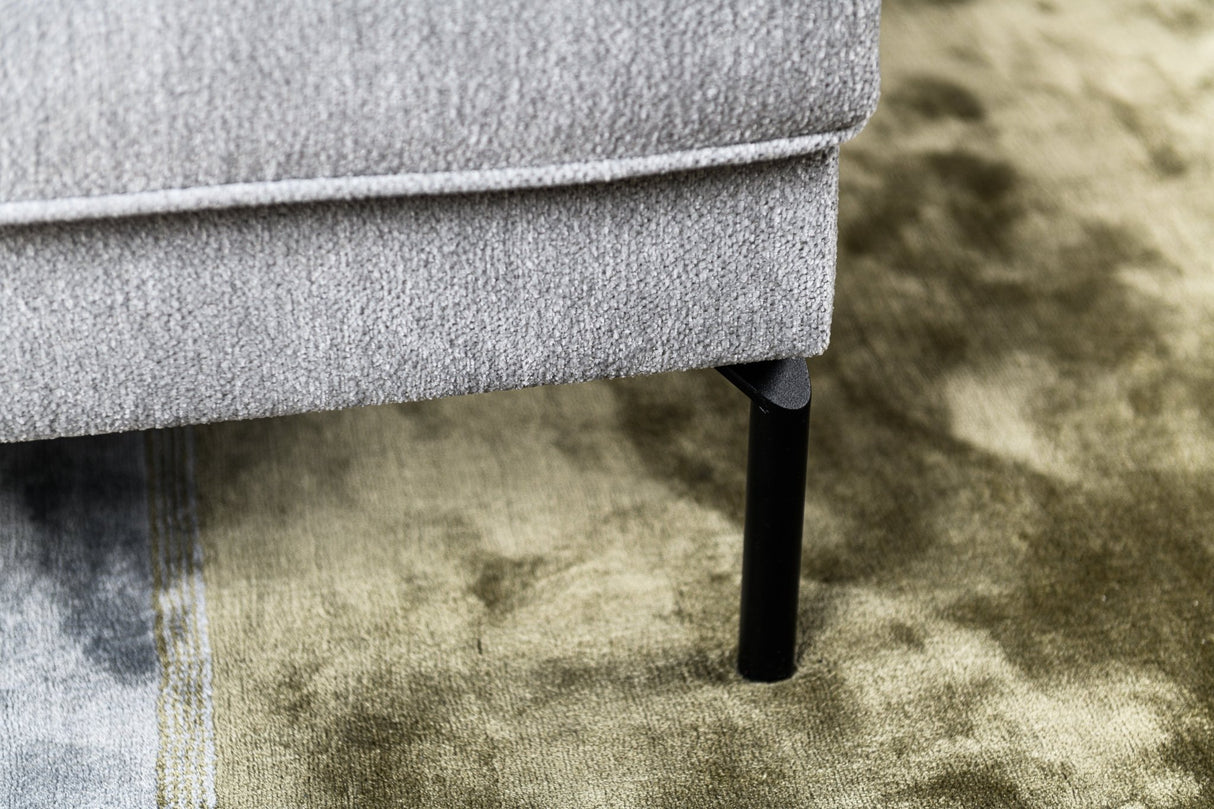 Ecksofa Peppin Stoff hellgrau - links