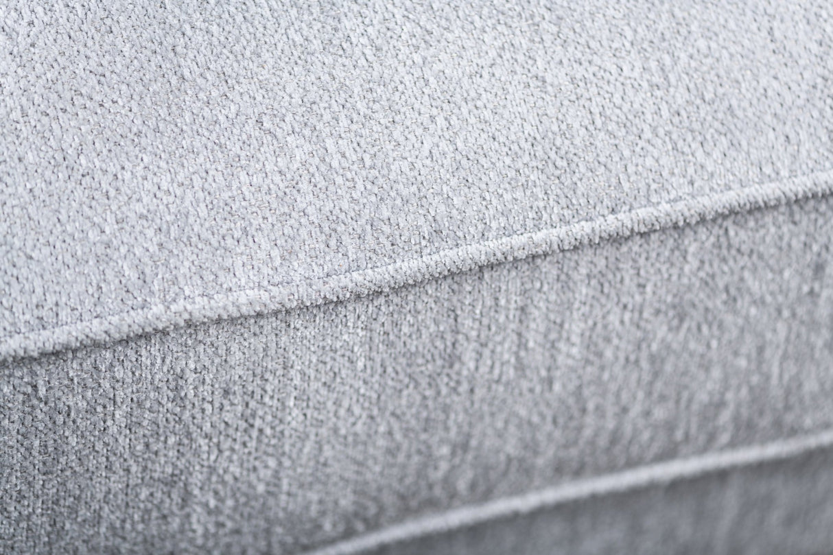 Ecksofa Peppin Stoff hellgrau - links