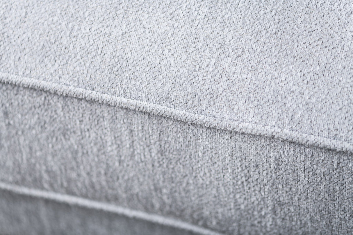 Ecksofa Peppin Stoff hellgrau - rechts