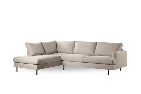 Ecksofa Romi Stoff beige - rechts