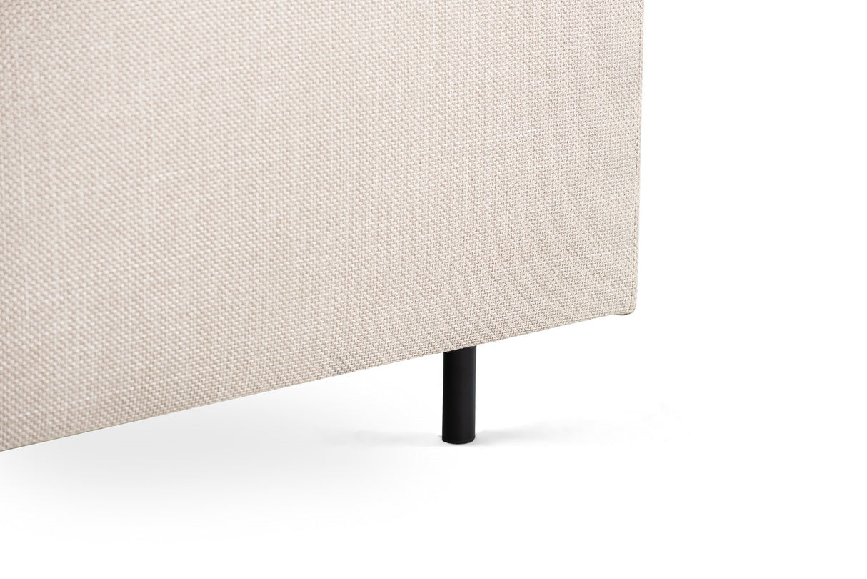 Ecksofa Romi Stoff beige - rechts