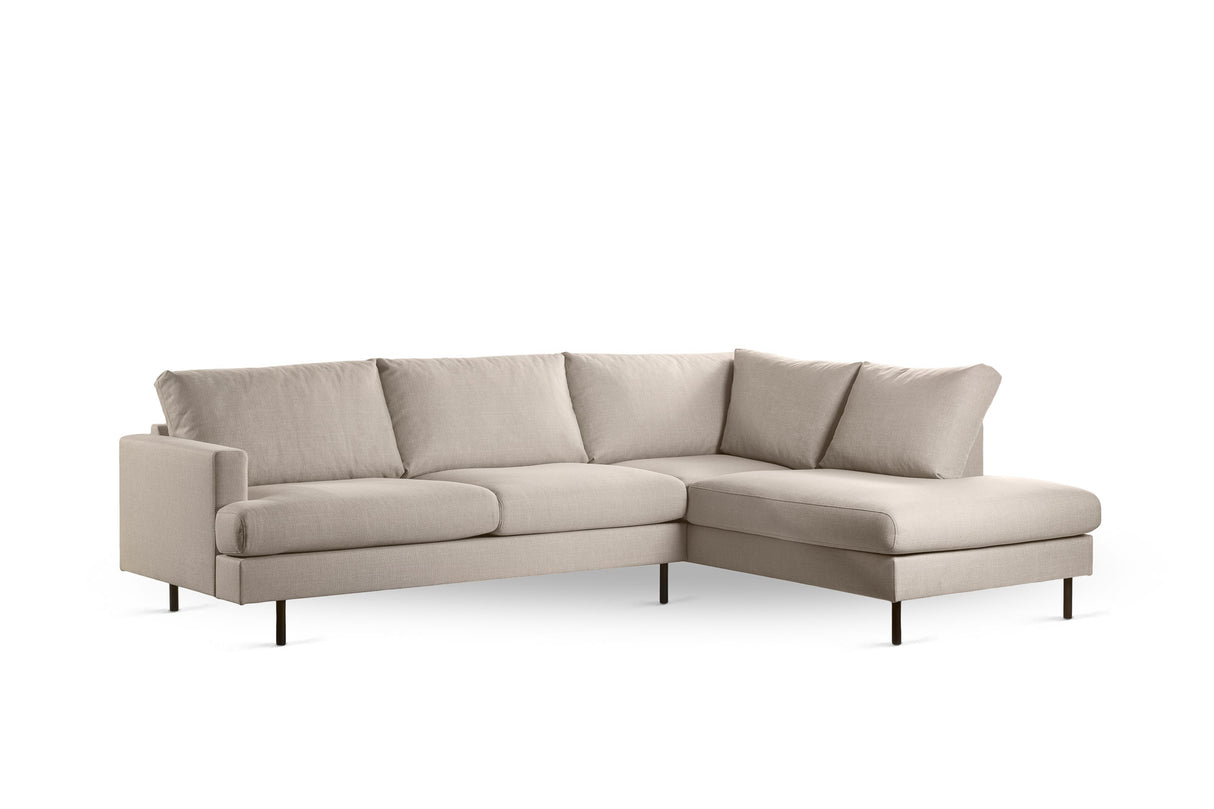 Ecksofa Romi Stoff beige links