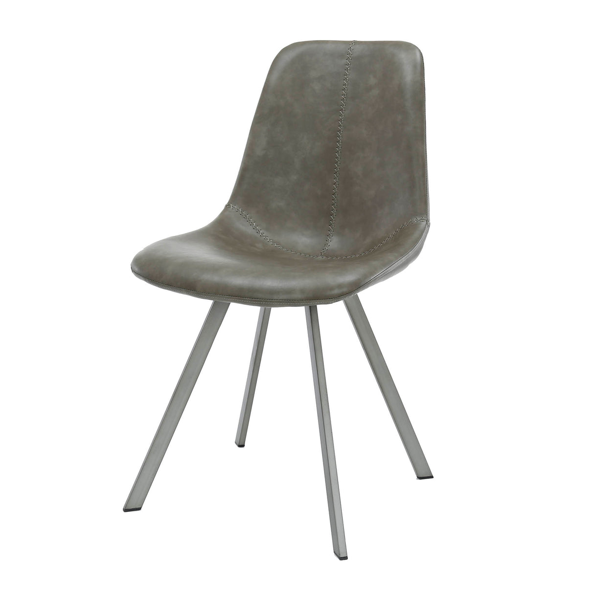 Esszimmerstuhl Taupe Siena Saddle PU Kunstleder
