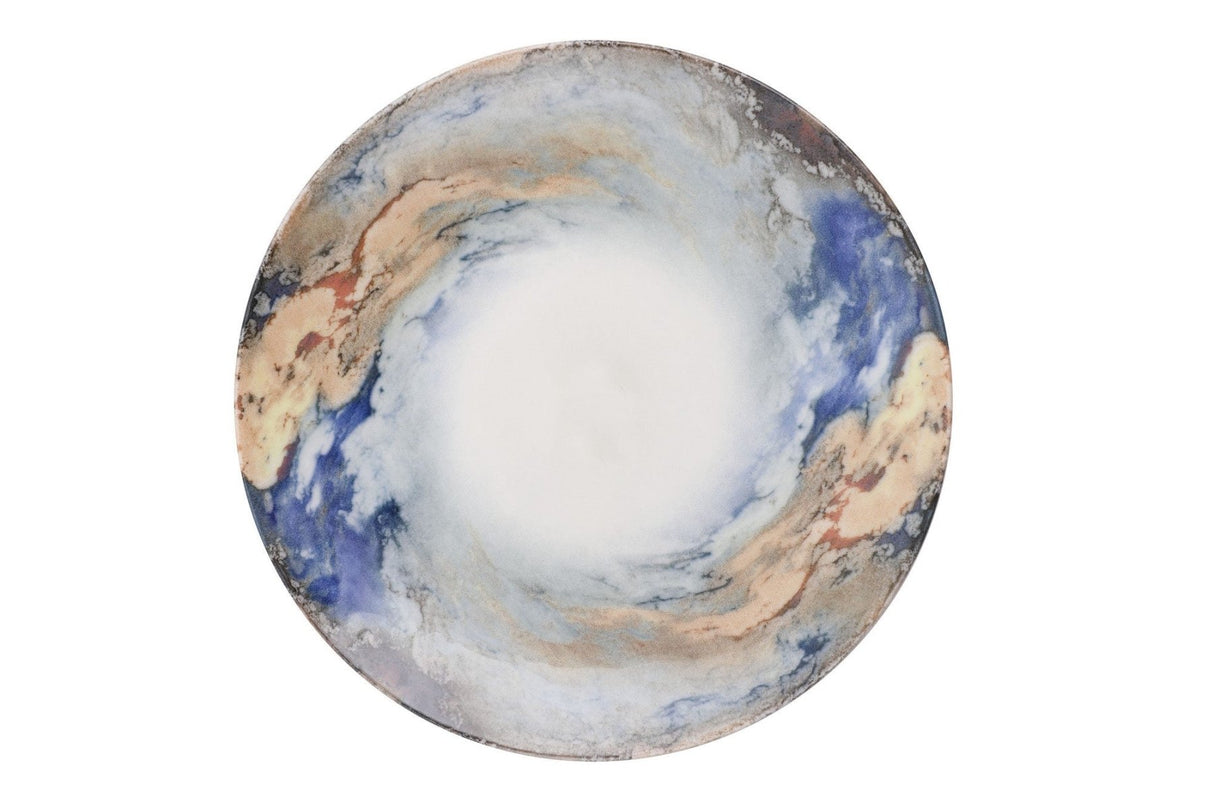 GBSATN24KY4101615 Weiß-Blau-Gold 100 % PORZELLAN