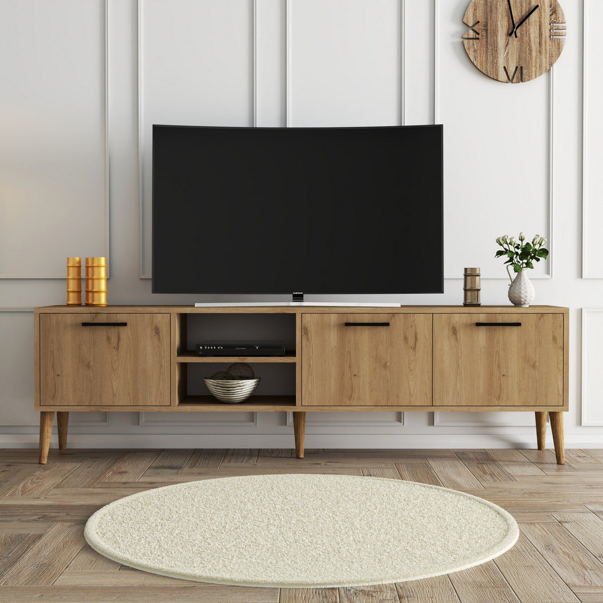 TV -Möbel Exxen Oak Melamin 180x52x35 cm
