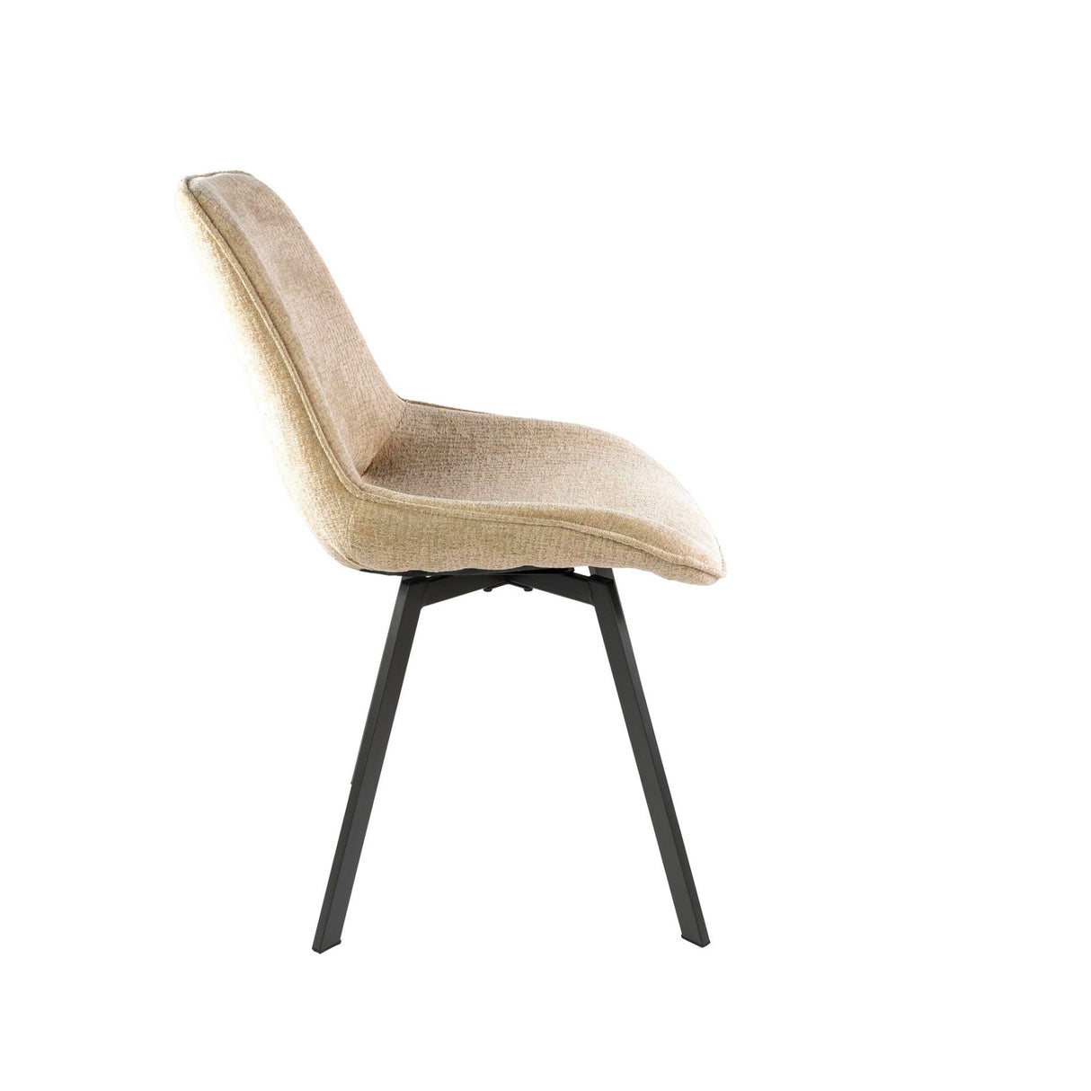 Satz von 4 Esszimmerstühlen Avero drehbar Jaroq Sand