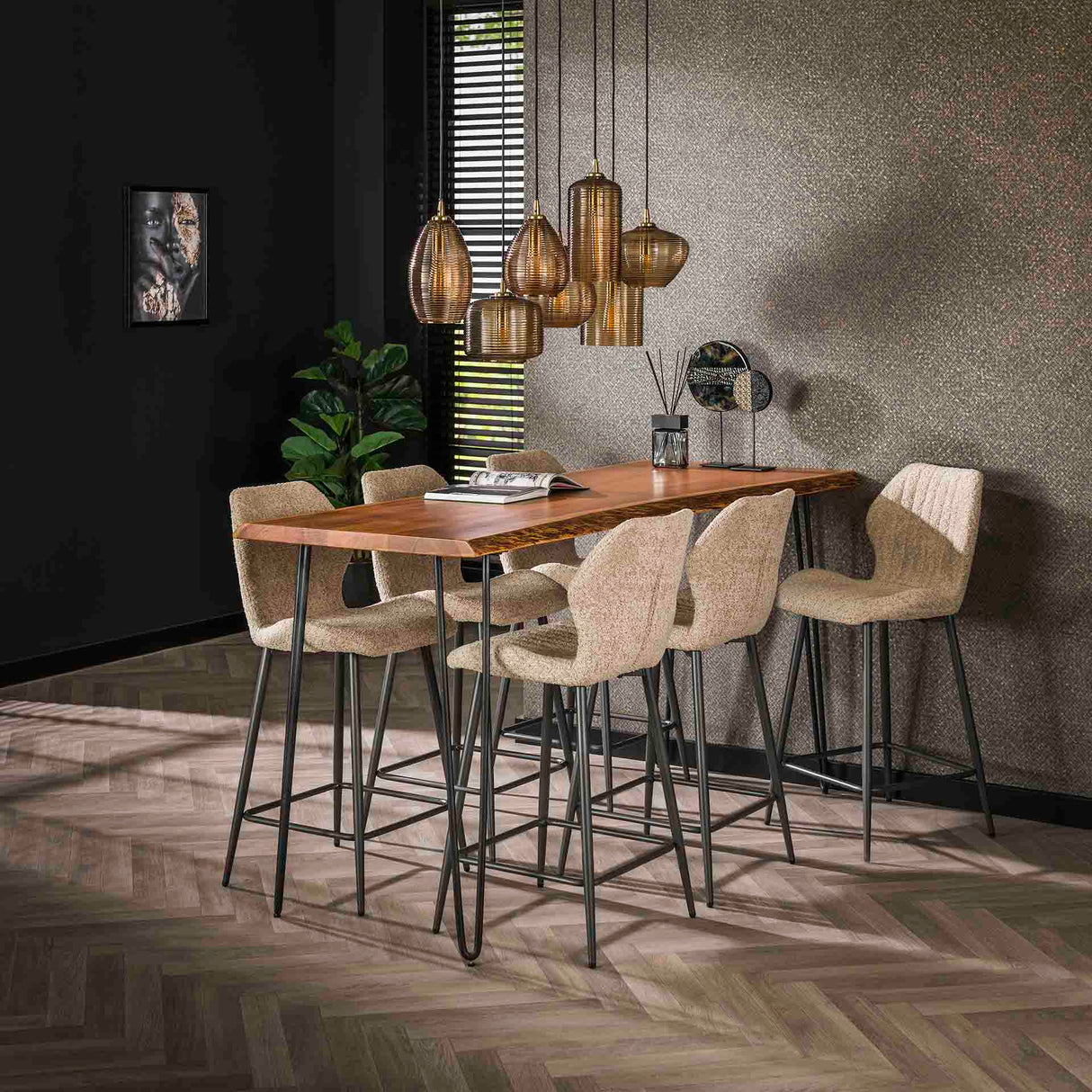 Hocker Mira Bouclé Sand