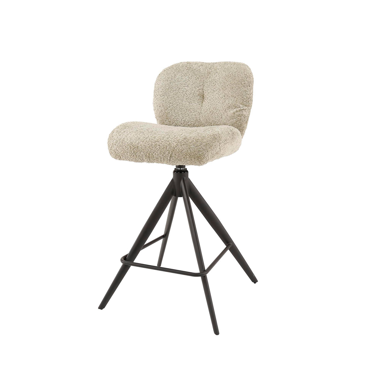 Hocker Lirio Bouclé Sand Komfort Drehbar