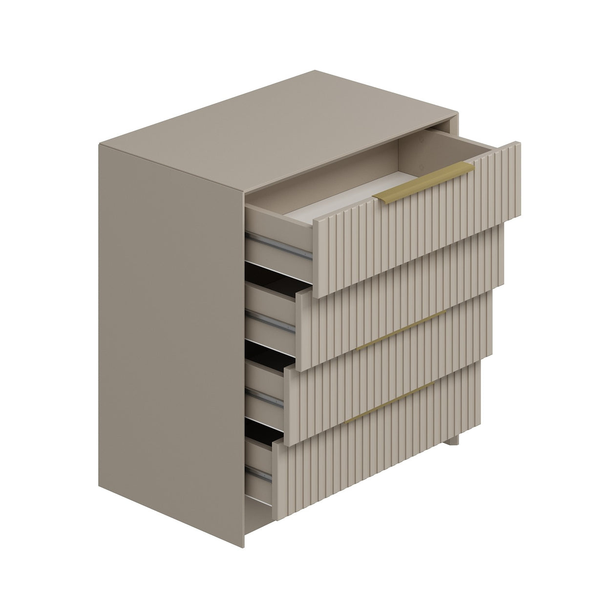 Truhe der Schubladen Kala Luxusstein Melamin 72x77x45 cm