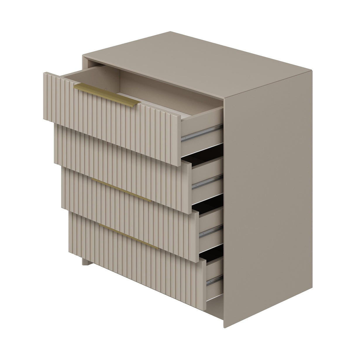 Truhe der Schubladen Kala Luxusstein Melamin 72x77x45 cm