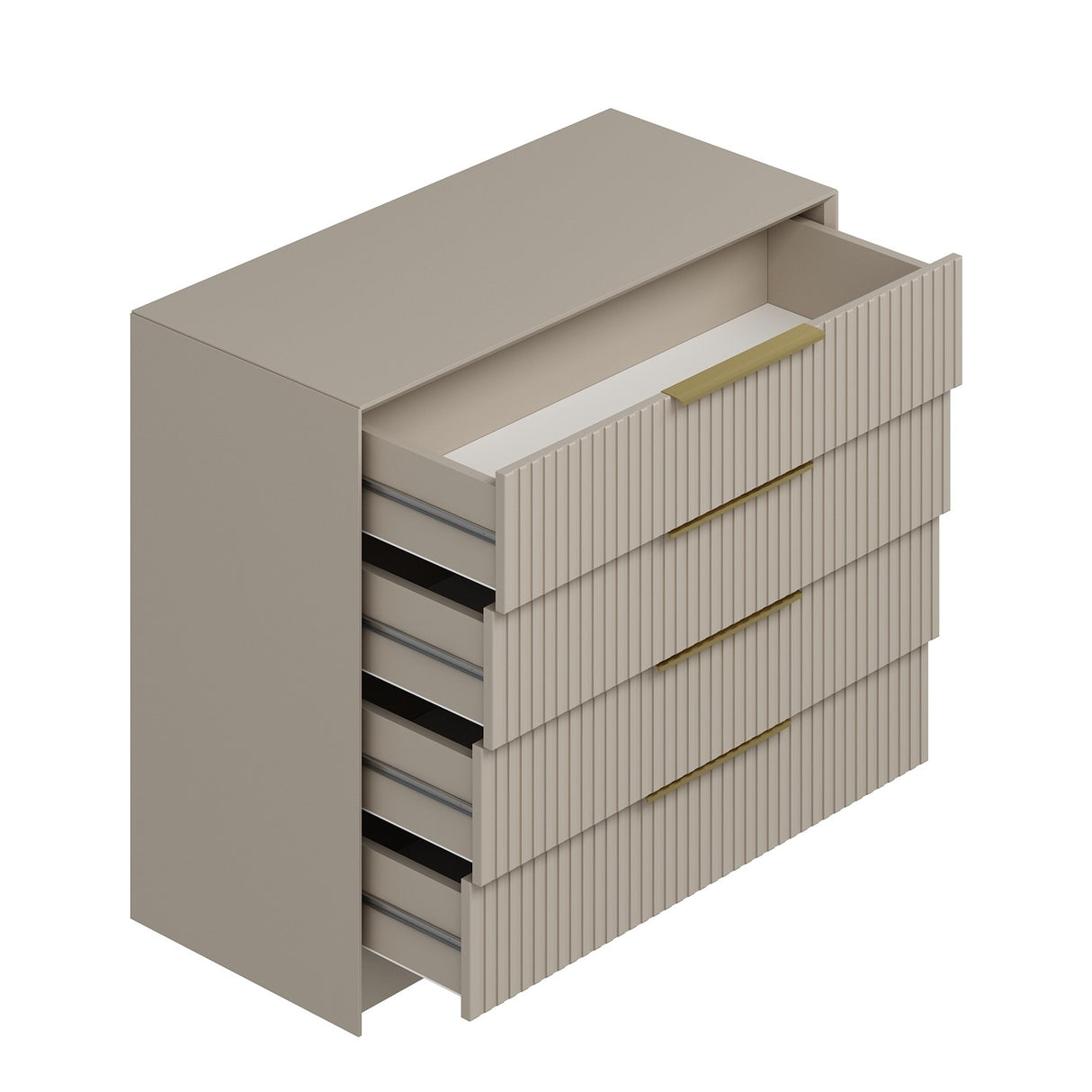 Brust aus Schubladen nackte Luxusstein Melamin 100x85x45 cm