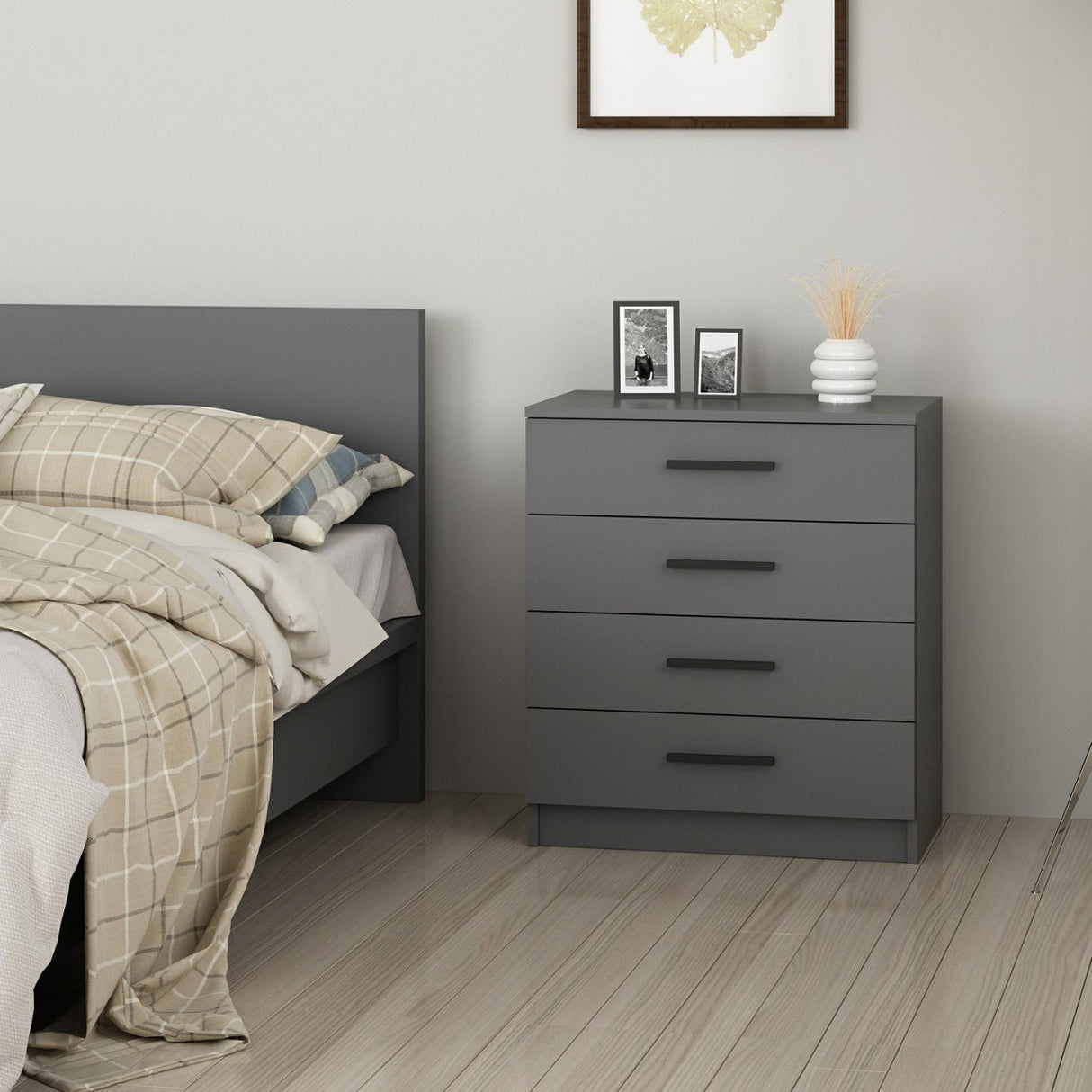 Brustkiste nackte weiße Melamin 70x42x79 cm