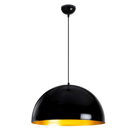 Hängelampe Rund Schwarz Metall Allure