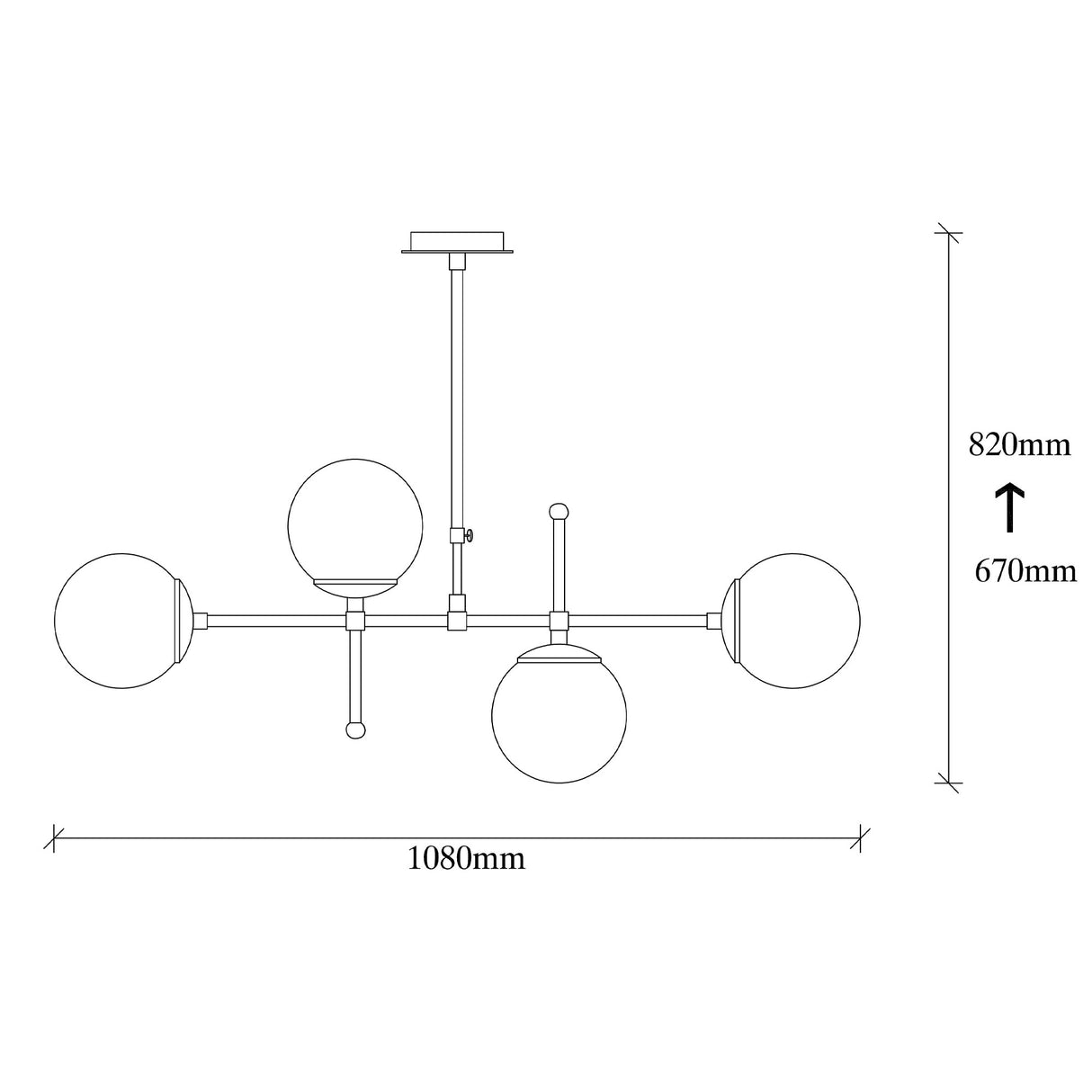 Hängelampe Schwarz Metall Rosanna
