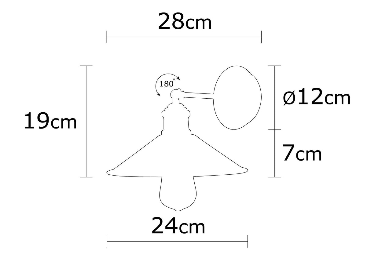 Wandleuchte Bronze Metall Allure