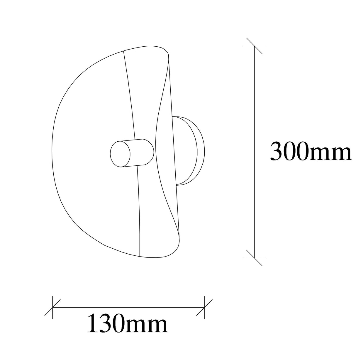 Wandleuchte Gold Metall Echelon
