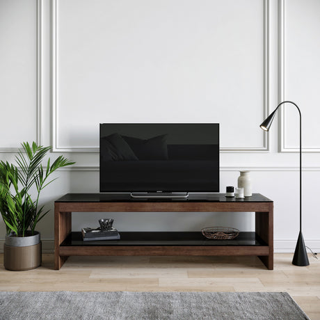 TV-Möbel Selene Walnut Dennenhout 140x45x40 cm