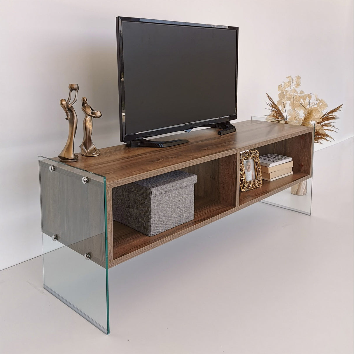 TV-Möbel Echo Walnut Melamin 120x45x35 cm